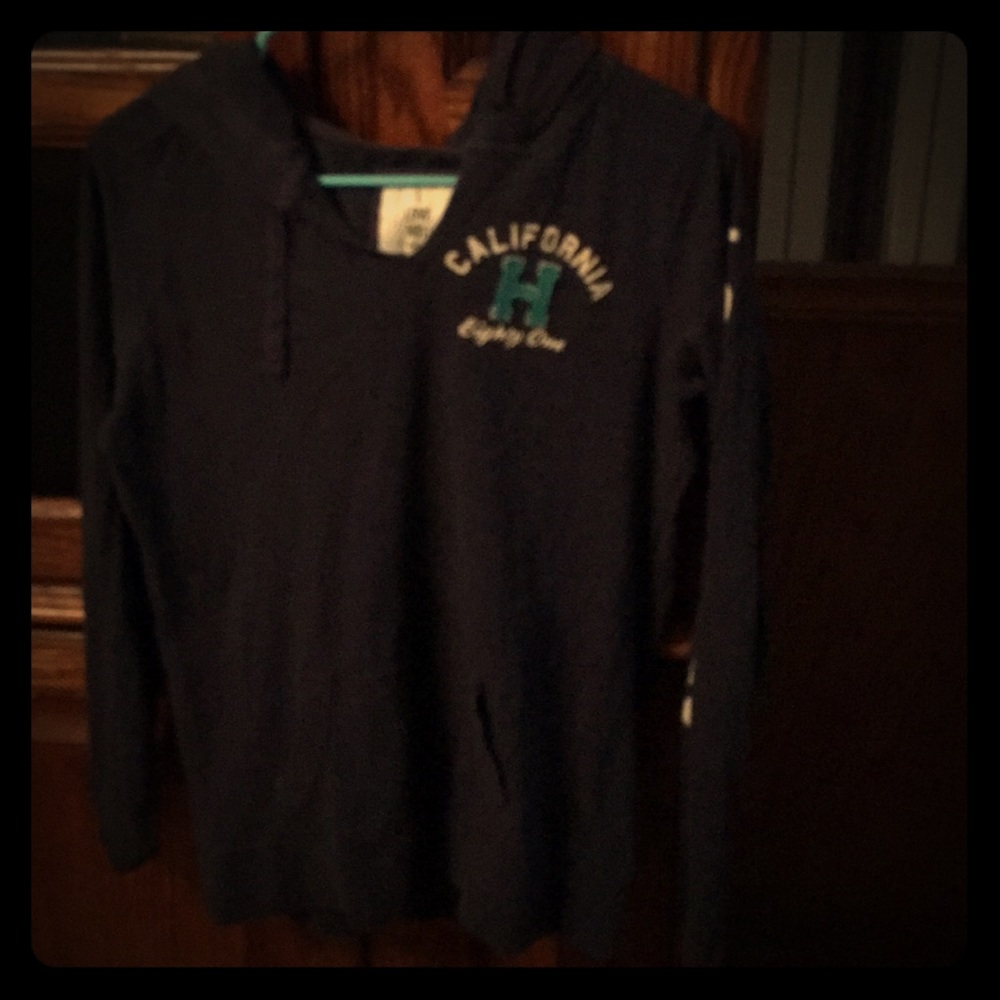Ladies long sleeved hoodie